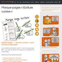 Marque-pages « Ecriture cursive »