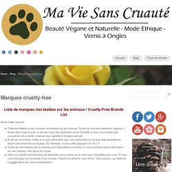 Marques cruelty-free