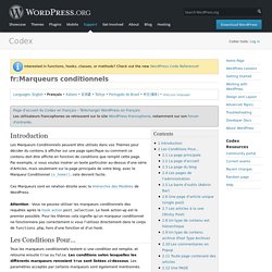 fr:Marqueurs conditionnels