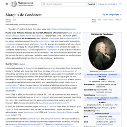 Marquis de Condorcet