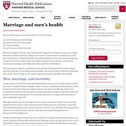 Marriage and men's health
