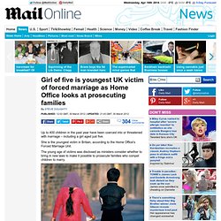 Forced marriage: British girl, 5, could be UK's youngest victim