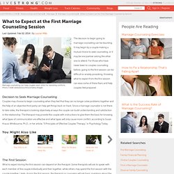 What to Expect at the First Marriage Counseling Session