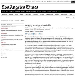 Same-sex marriage: It's inevitable - latimes.com - Aurora