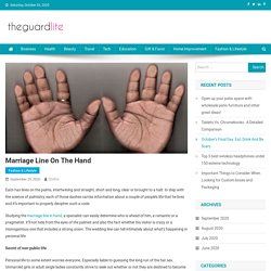 Marriage line on the hand - News Portal