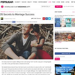 Marriage Advice From Married Couples