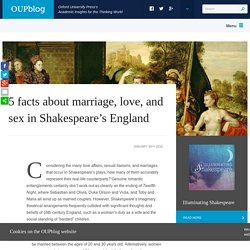 5 facts about marriage, love, and sex in Shakespeare's England