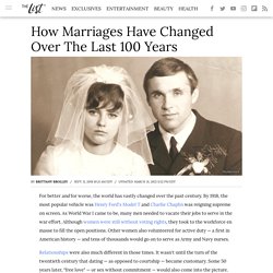 How Marriages Have Changed Over The Last 100 Years
