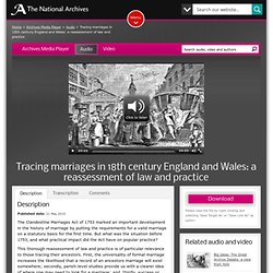 Tracing marriages in 18th century England and Wales: a reassessment of law and practice