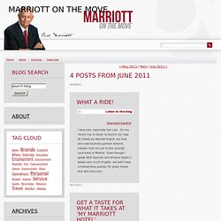 Marriott on the Move - Bill Marriott's Blog