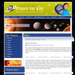 Mars - Planet Mars - Mars For Kids