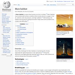 Mars habitat - Wikipedia