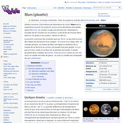 Mars (informations générales)