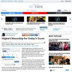 Marsali Hancock: Digital Citizenship for Today's Teens
