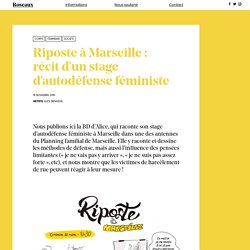 Riposte à Marseille : récit d’un stage d’autodéfense féministe