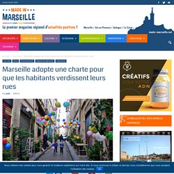 Marseille adopte une charte pour que les habitants verdissent leurs rues