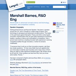 Marshall Barnes, R&D Eng speaker bio