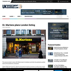 Dr. Martens plans London listing