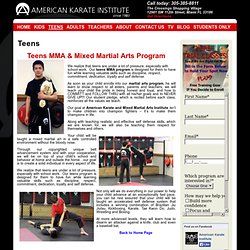 Martial Arts for Teens Miami, Martial Arts for Teens Kendall -American Karate Institute in Miami