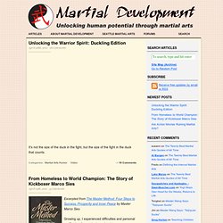 Martial Development — Martial arts for personal development