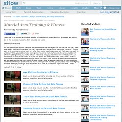 Martial Arts Training & Fitness: Video Series