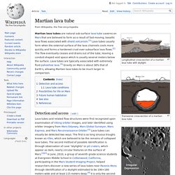 Martian lava tube - Wikipedia