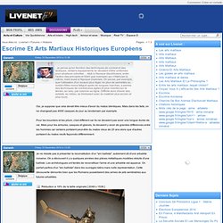 Escrime Et Arts Martiaux Historiques Européens (2)