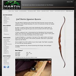 Martin Archery - Gail Martin Signature