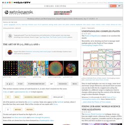 The art of Pi (`pi`), Phi (`phi`) and `e` // Martin Krzywinski / Genome Sciences Center
