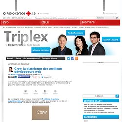 Triplex, blog techno radio canada