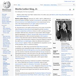 MLK, Jr.- Wikipedia Page