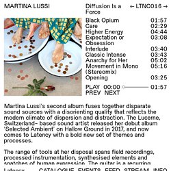 Martina Lussi - Diffusion Is a Force