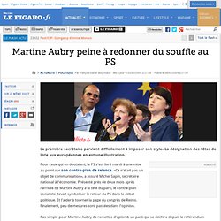 Politique : Martine Aubry peine à redonner du souffl