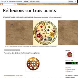Panorama des Ordres Martinistes francophones