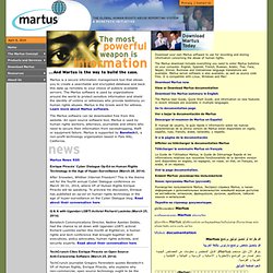 Martus.org -- Human Rights Bulletin System