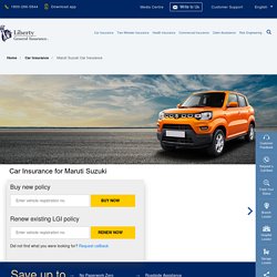 Maruti Suzuki Car Insurance: Buy/Renew Car Insurance for Maruti Suzuki Vehicles Online