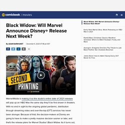 Black Widow: Will Marvel Announce Disney+ Release Next Week?