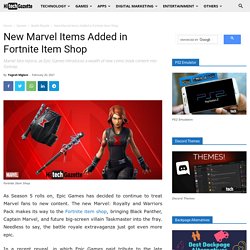 New Marvel Items Added in Fortnite Item Shop