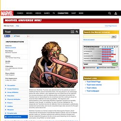 Toad - Marvel Universe Wiki