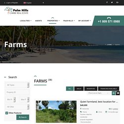 Farm land with a marvelous view for sale in Dominican Republic - palmhills.com.do