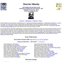 Marvin Minsky Home Page