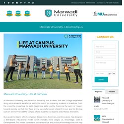 Marwadi University- Life at Campus