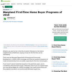 Maryland First-Time Home Buyer Programs of 2018
