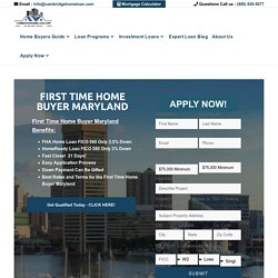 First Time Home Buyer Maryland - Best Mortgage Rates