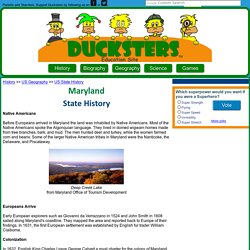 Maryland State History for Kids