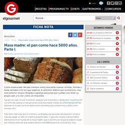 Masa madre: el pan como hace 5000 años. Parte I.