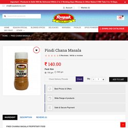 Order Pindi Chana Spice Powder Online - Roopak Stores