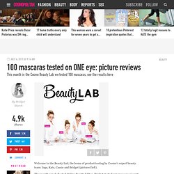 100 mascaras tested on one eye