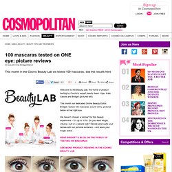 100 mascaras tested on one eye