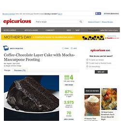 Coffee-Chocolate Layer Cake with Mocha-Mascarpone Frosting Recipe
